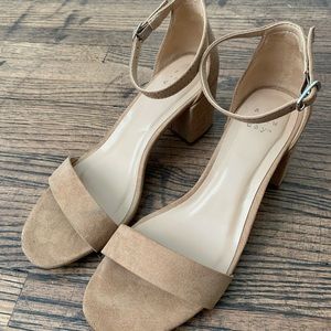 A New Day, Ema’s high block heeled pumps, Taupe